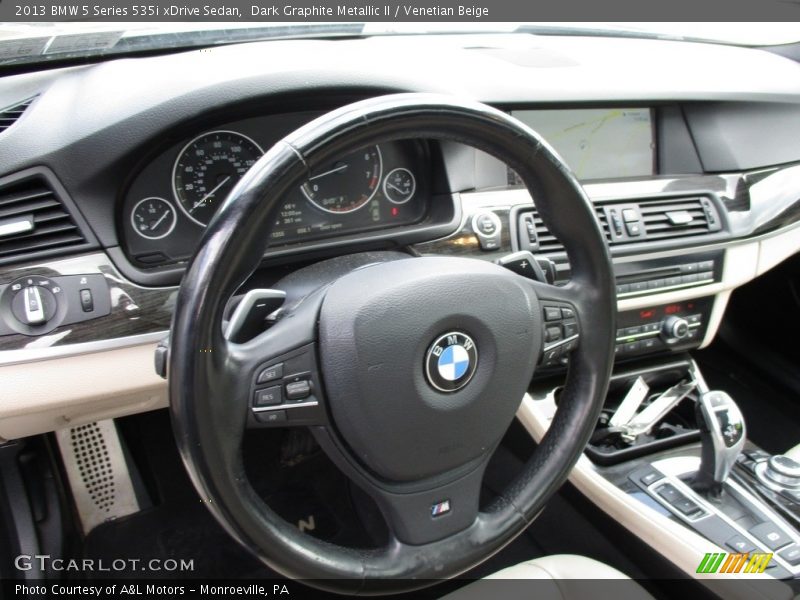Dark Graphite Metallic II / Venetian Beige 2013 BMW 5 Series 535i xDrive Sedan