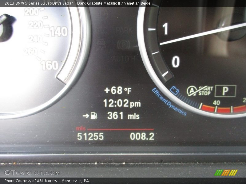 Dark Graphite Metallic II / Venetian Beige 2013 BMW 5 Series 535i xDrive Sedan