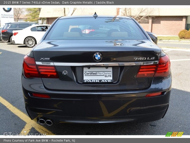 Dark Graphite Metallic / Saddle/Black 2015 BMW 7 Series 740Ld xDrive Sedan