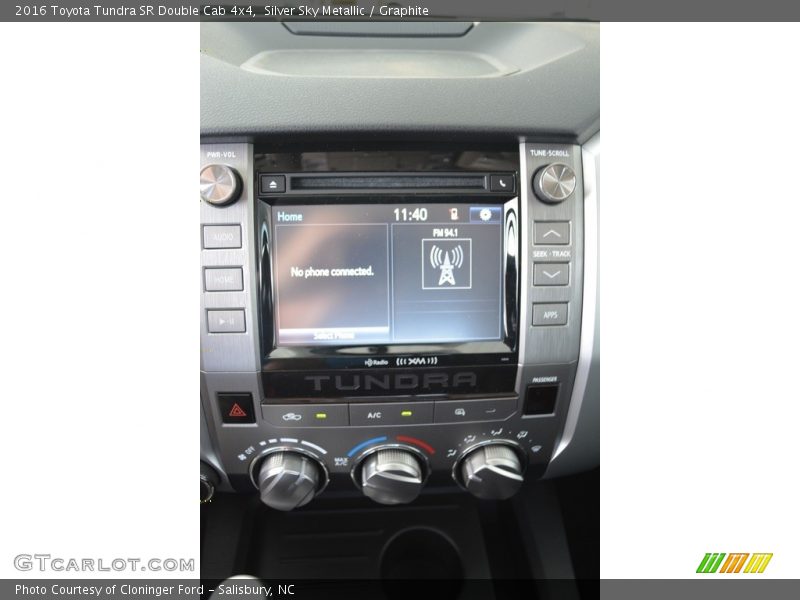 Silver Sky Metallic / Graphite 2016 Toyota Tundra SR Double Cab 4x4
