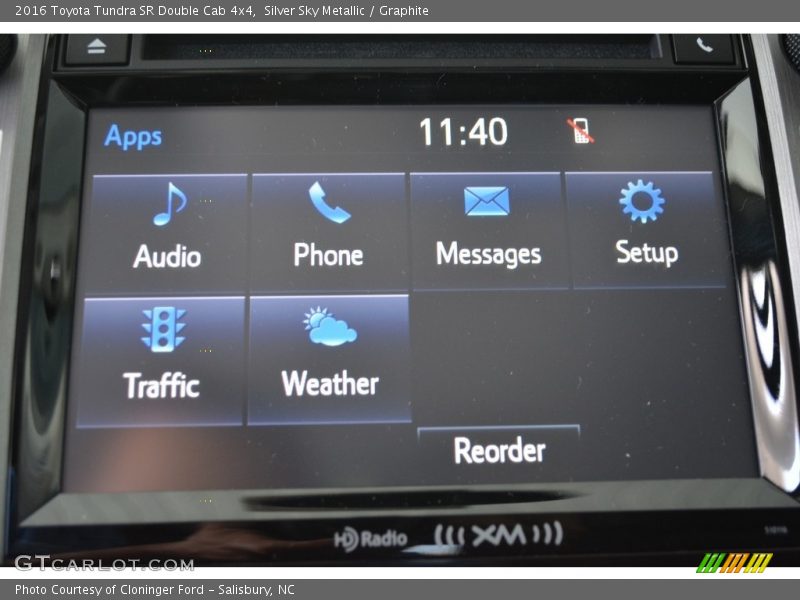 Silver Sky Metallic / Graphite 2016 Toyota Tundra SR Double Cab 4x4