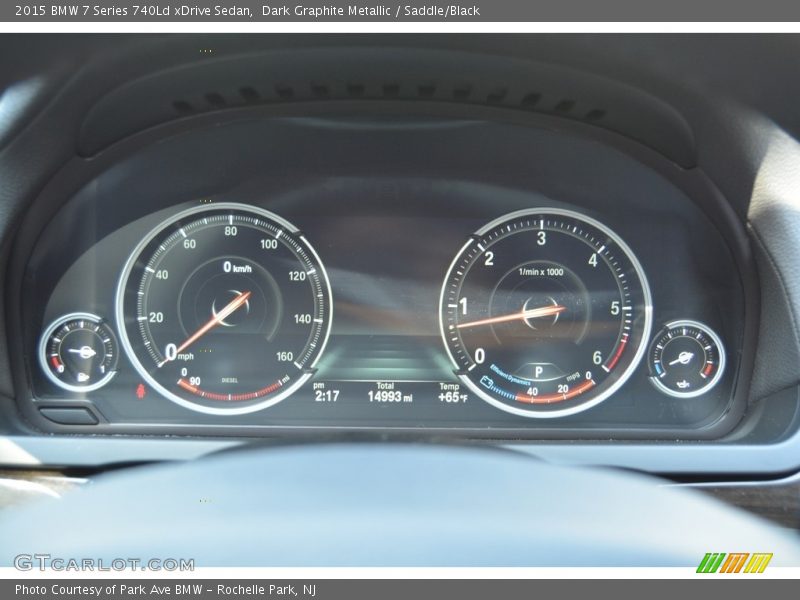 Dark Graphite Metallic / Saddle/Black 2015 BMW 7 Series 740Ld xDrive Sedan