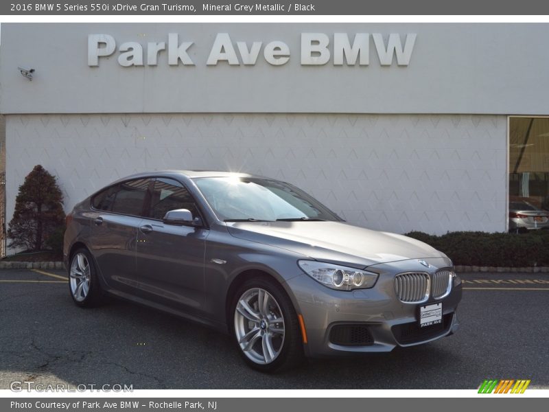 Mineral Grey Metallic / Black 2016 BMW 5 Series 550i xDrive Gran Turismo