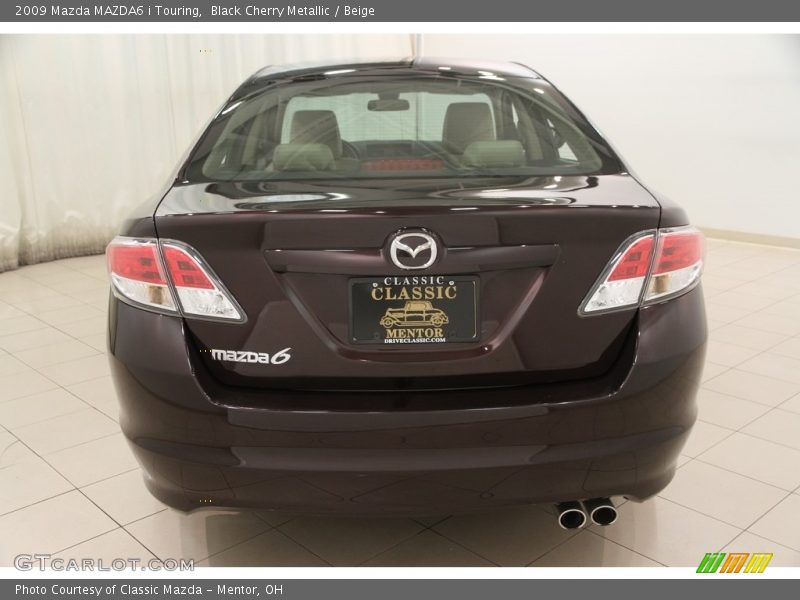 Black Cherry Metallic / Beige 2009 Mazda MAZDA6 i Touring