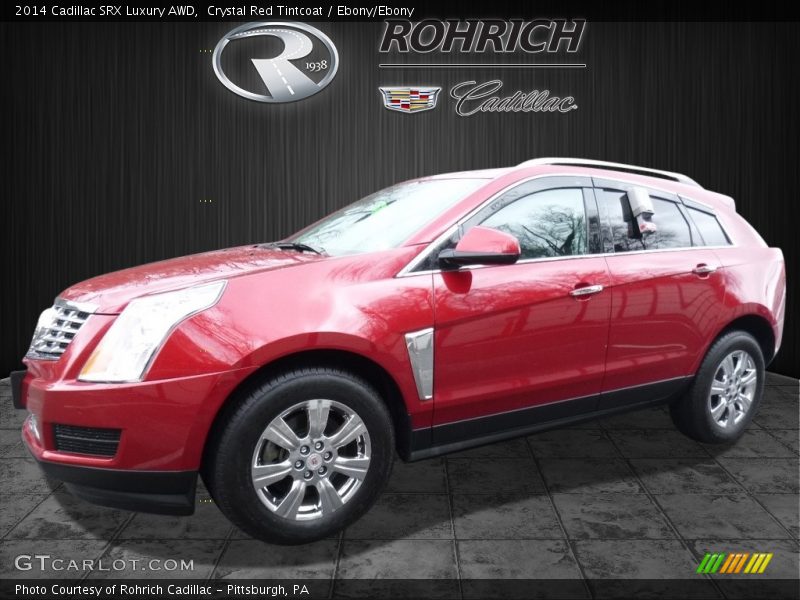 Crystal Red Tintcoat / Ebony/Ebony 2014 Cadillac SRX Luxury AWD