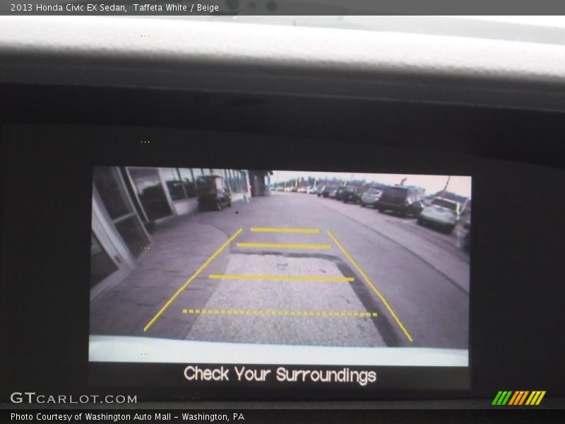 Taffeta White / Beige 2013 Honda Civic EX Sedan