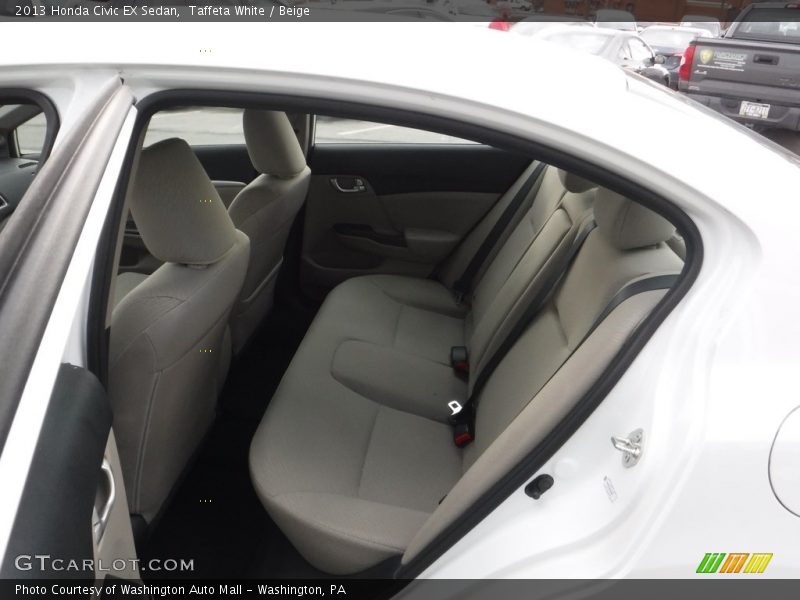 Taffeta White / Beige 2013 Honda Civic EX Sedan