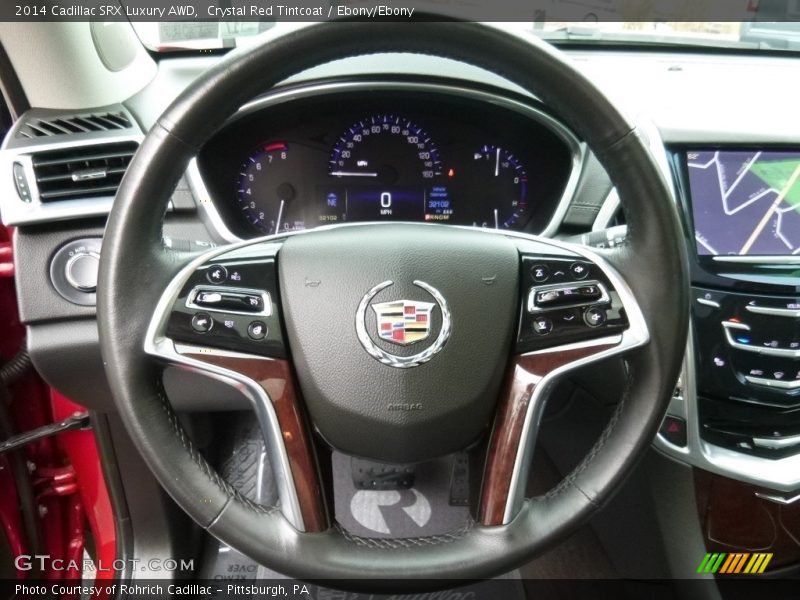 Crystal Red Tintcoat / Ebony/Ebony 2014 Cadillac SRX Luxury AWD