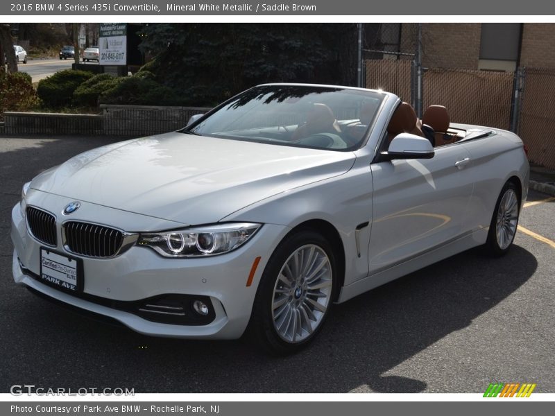 Mineral White Metallic / Saddle Brown 2016 BMW 4 Series 435i Convertible