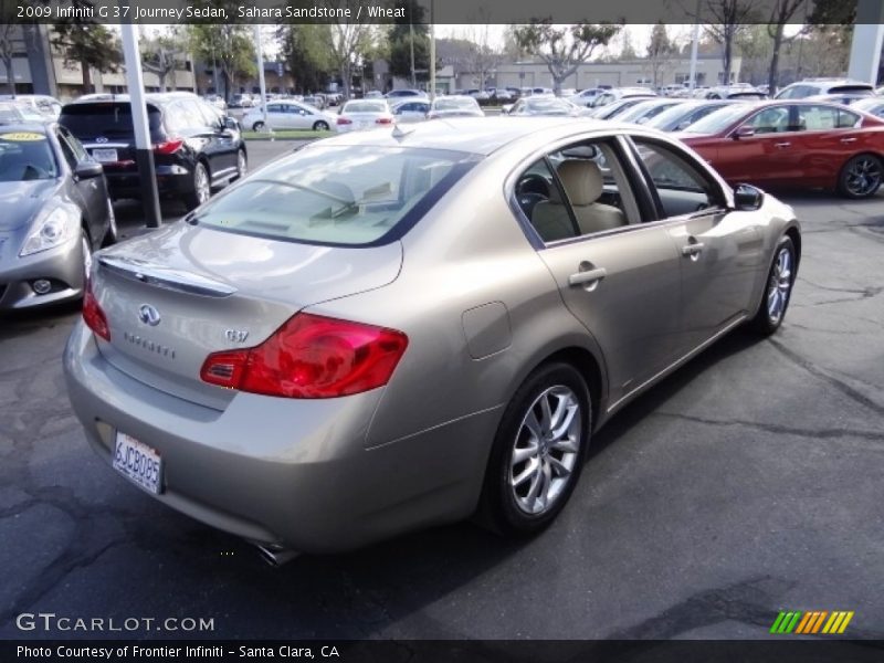 Sahara Sandstone / Wheat 2009 Infiniti G 37 Journey Sedan