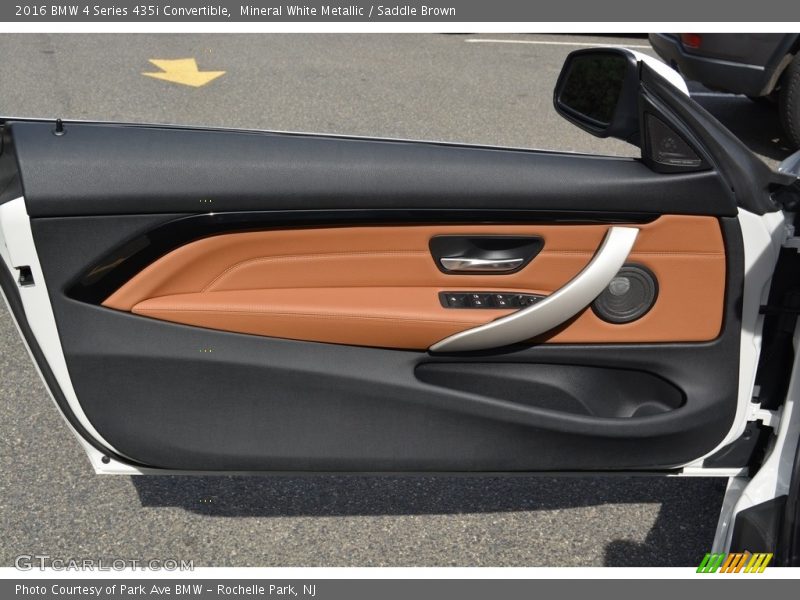 Mineral White Metallic / Saddle Brown 2016 BMW 4 Series 435i Convertible