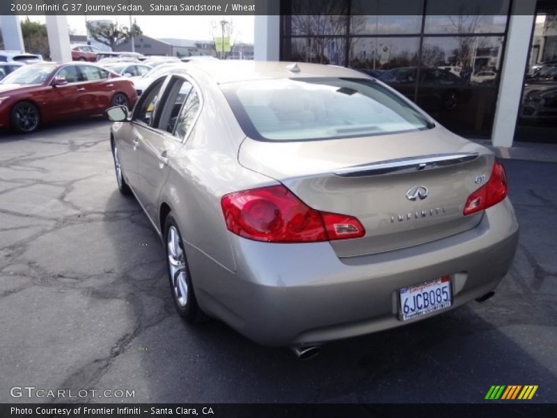 Sahara Sandstone / Wheat 2009 Infiniti G 37 Journey Sedan