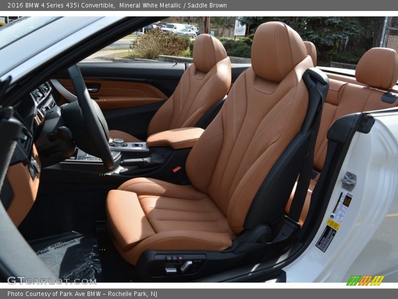 Mineral White Metallic / Saddle Brown 2016 BMW 4 Series 435i Convertible