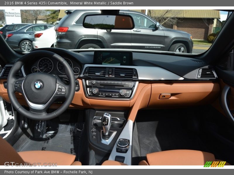 Mineral White Metallic / Saddle Brown 2016 BMW 4 Series 435i Convertible