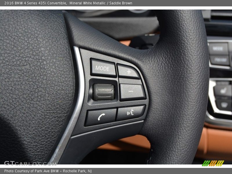 Mineral White Metallic / Saddle Brown 2016 BMW 4 Series 435i Convertible