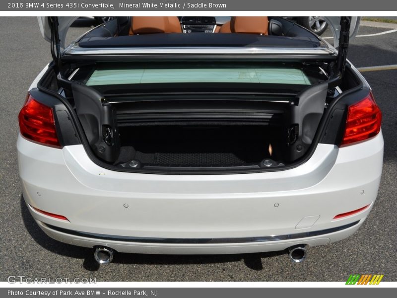 Mineral White Metallic / Saddle Brown 2016 BMW 4 Series 435i Convertible