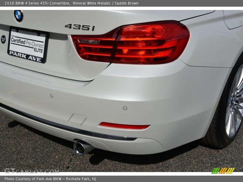 Mineral White Metallic / Saddle Brown 2016 BMW 4 Series 435i Convertible