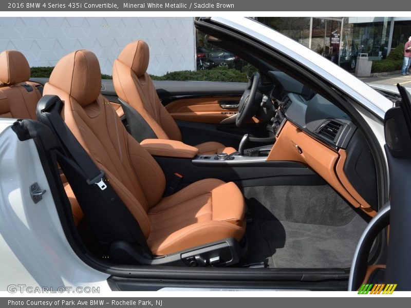 Mineral White Metallic / Saddle Brown 2016 BMW 4 Series 435i Convertible