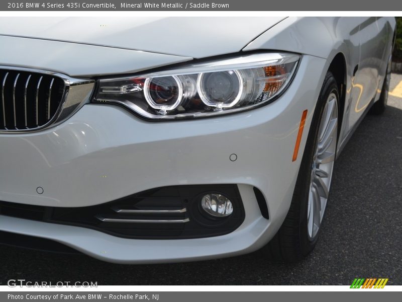 Mineral White Metallic / Saddle Brown 2016 BMW 4 Series 435i Convertible