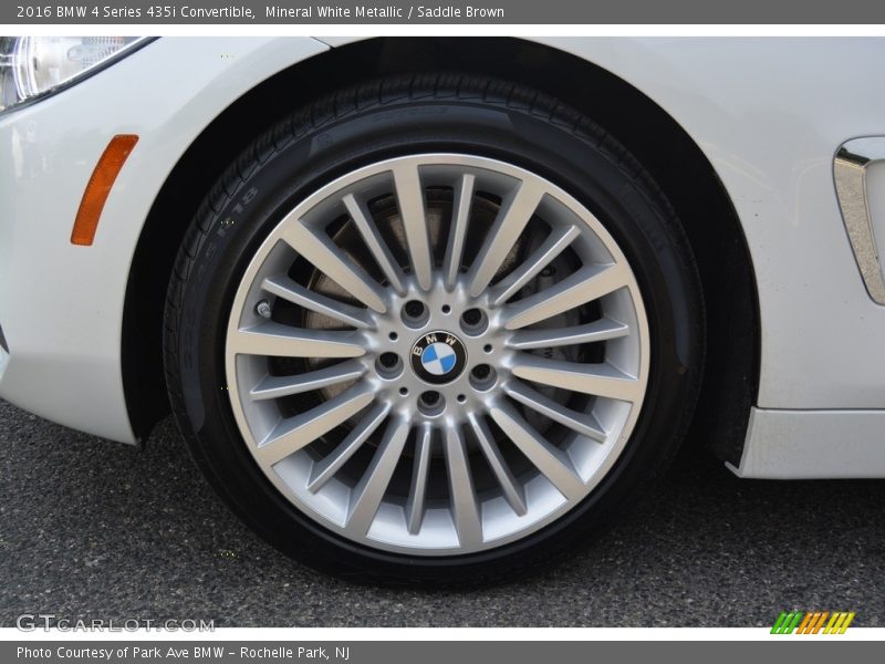 Mineral White Metallic / Saddle Brown 2016 BMW 4 Series 435i Convertible