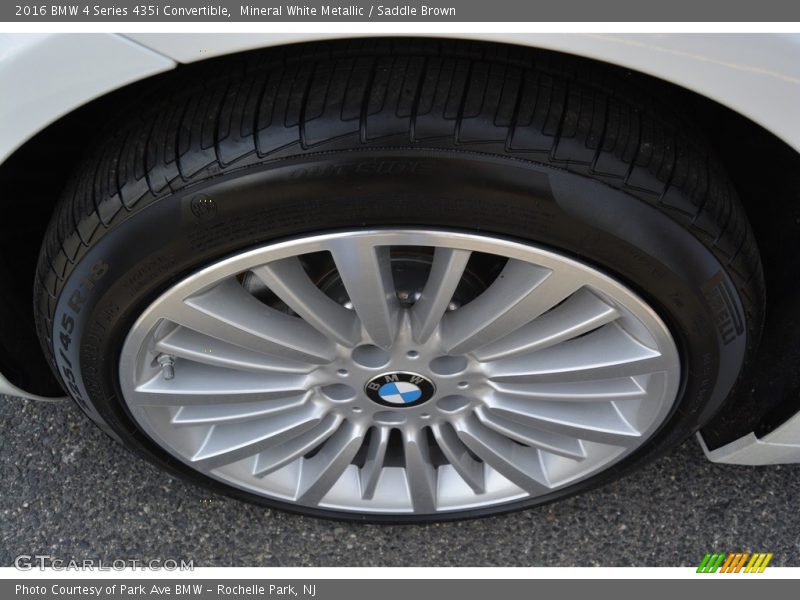 Mineral White Metallic / Saddle Brown 2016 BMW 4 Series 435i Convertible
