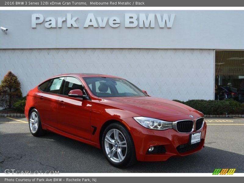 Melbourne Red Metallic / Black 2016 BMW 3 Series 328i xDrive Gran Turismo