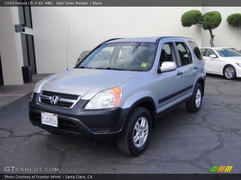 Satin Silver Metallic / Black 2004 Honda CR-V EX 4WD