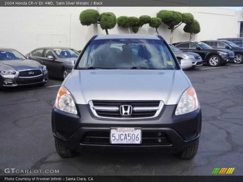 Satin Silver Metallic / Black 2004 Honda CR-V EX 4WD
