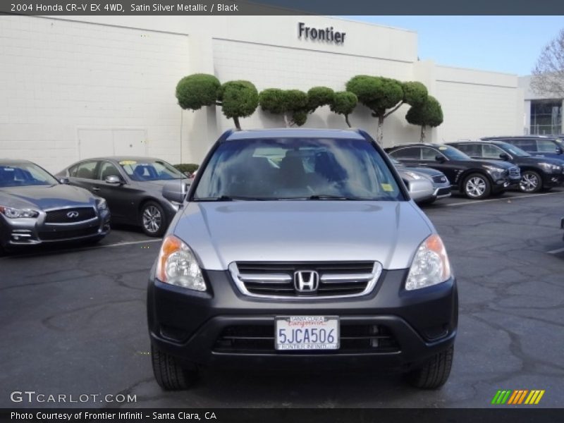 Satin Silver Metallic / Black 2004 Honda CR-V EX 4WD