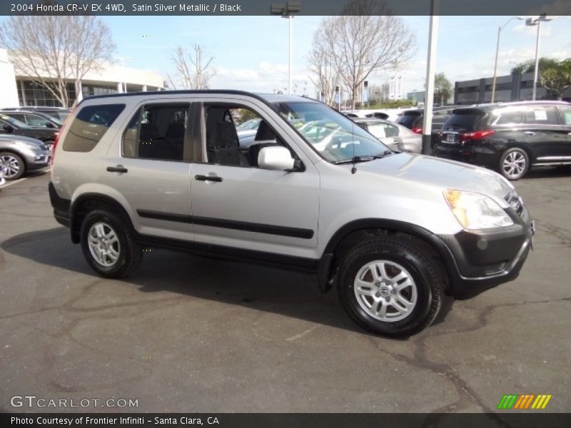 Satin Silver Metallic / Black 2004 Honda CR-V EX 4WD