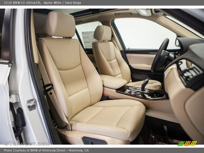 Alpine White / Sand Beige 2016 BMW X3 xDrive28i
