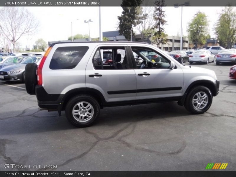 Satin Silver Metallic / Black 2004 Honda CR-V EX 4WD