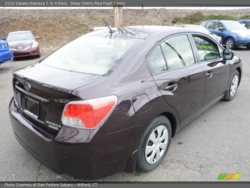 Deep Cherry Red Pearl / Ivory 2013 Subaru Impreza 2.0i 4 Door
