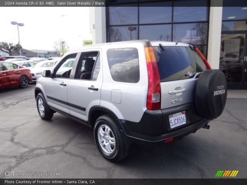 Satin Silver Metallic / Black 2004 Honda CR-V EX 4WD