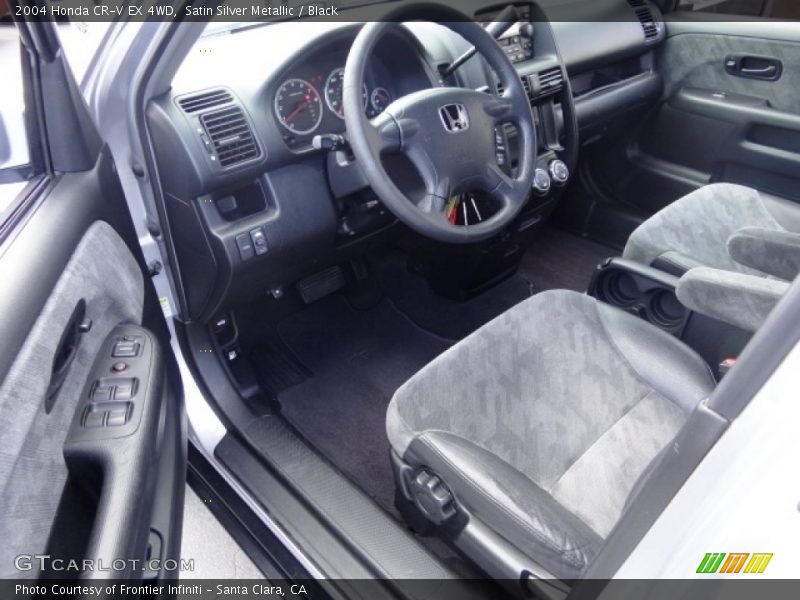 Satin Silver Metallic / Black 2004 Honda CR-V EX 4WD
