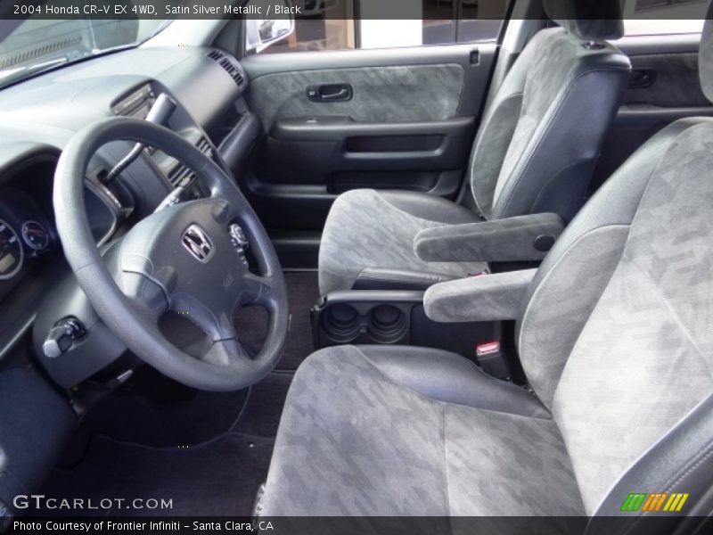 Satin Silver Metallic / Black 2004 Honda CR-V EX 4WD
