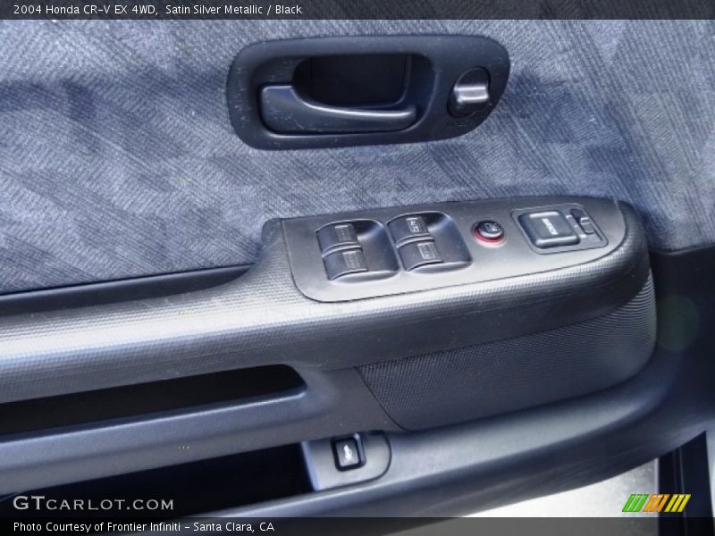 Satin Silver Metallic / Black 2004 Honda CR-V EX 4WD