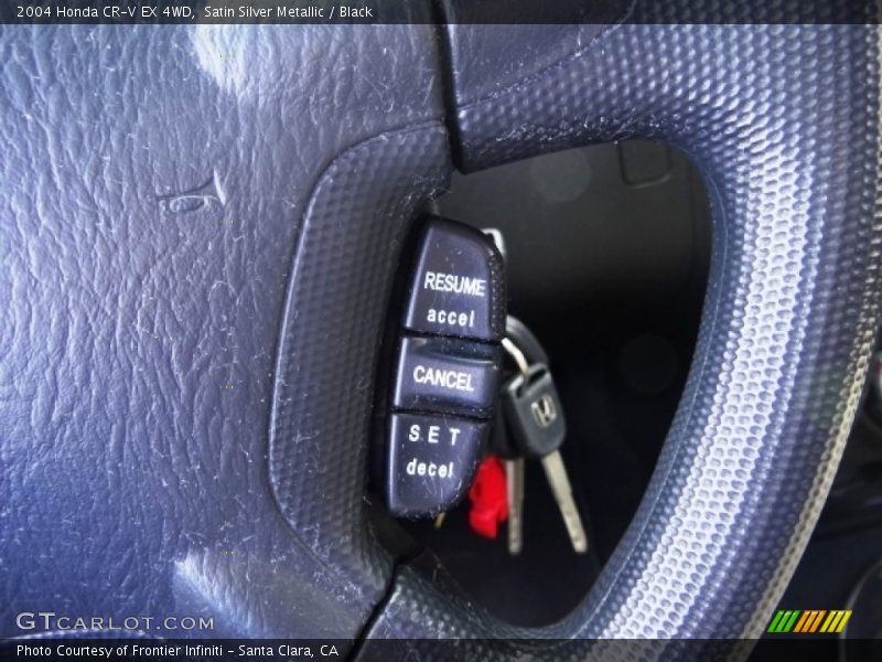 Satin Silver Metallic / Black 2004 Honda CR-V EX 4WD