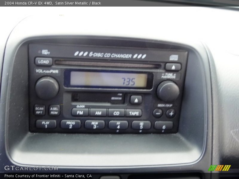 Satin Silver Metallic / Black 2004 Honda CR-V EX 4WD