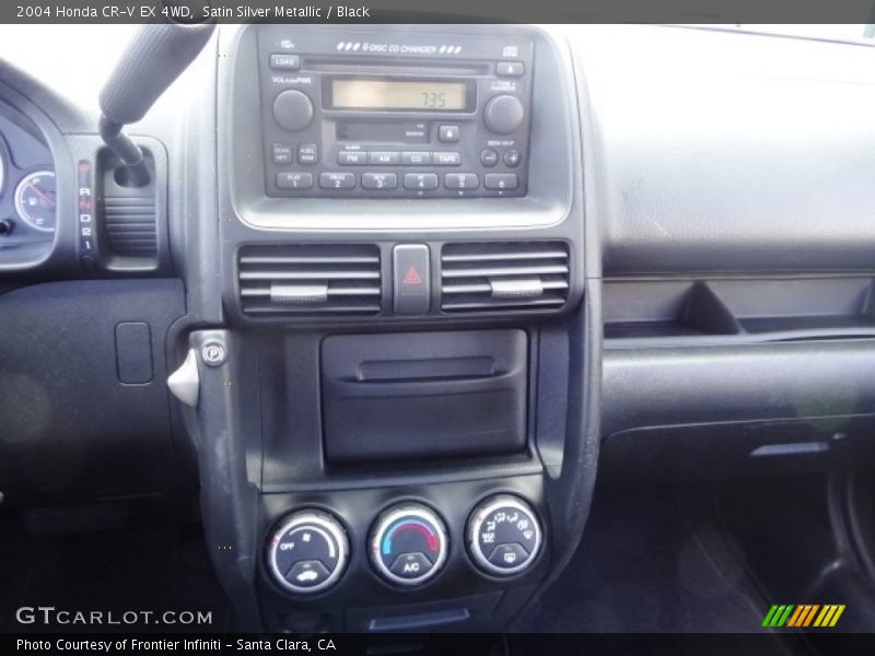 Satin Silver Metallic / Black 2004 Honda CR-V EX 4WD