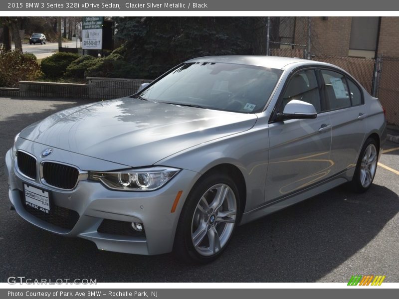 Glacier Silver Metallic / Black 2015 BMW 3 Series 328i xDrive Sedan