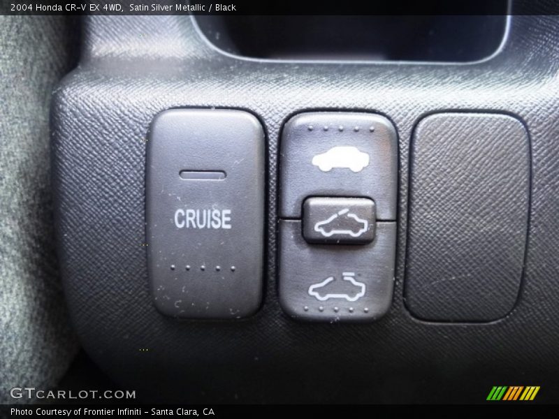 Satin Silver Metallic / Black 2004 Honda CR-V EX 4WD