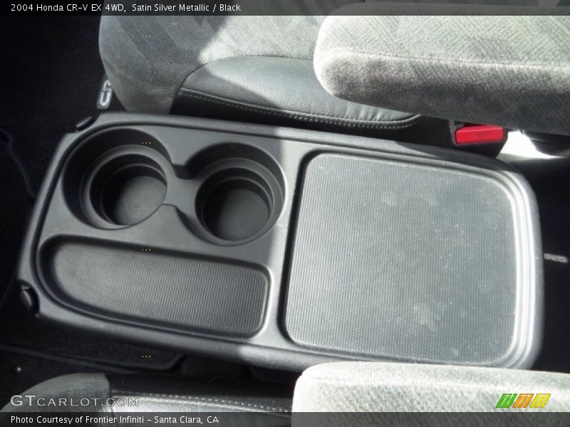 Satin Silver Metallic / Black 2004 Honda CR-V EX 4WD