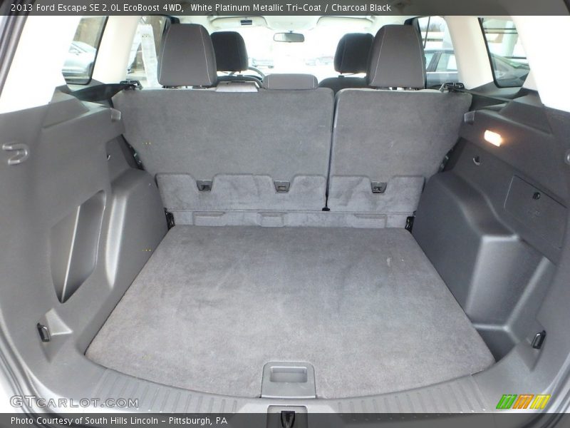 White Platinum Metallic Tri-Coat / Charcoal Black 2013 Ford Escape SE 2.0L EcoBoost 4WD
