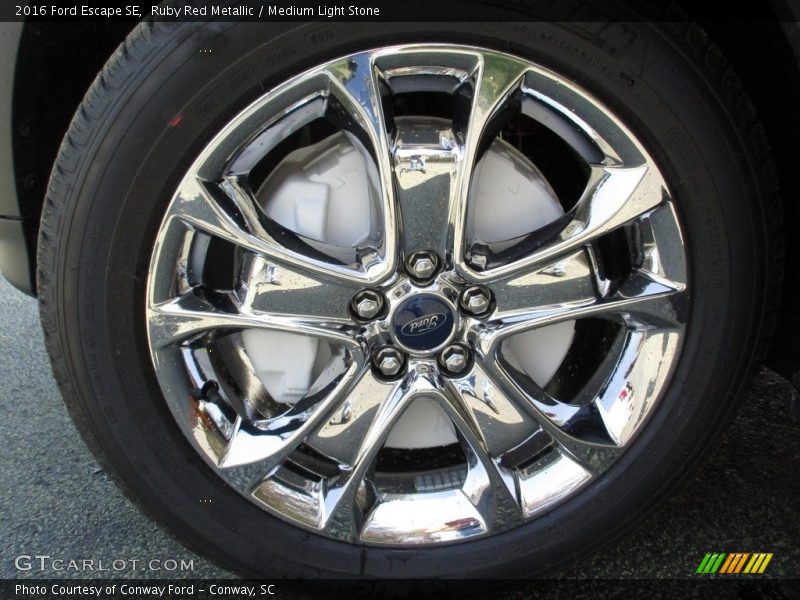 Ruby Red Metallic / Medium Light Stone 2016 Ford Escape SE
