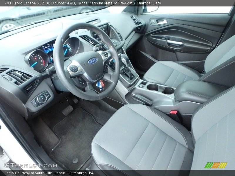 White Platinum Metallic Tri-Coat / Charcoal Black 2013 Ford Escape SE 2.0L EcoBoost 4WD
