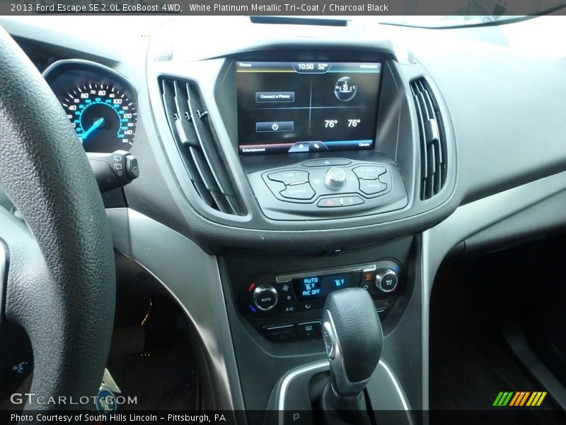 White Platinum Metallic Tri-Coat / Charcoal Black 2013 Ford Escape SE 2.0L EcoBoost 4WD