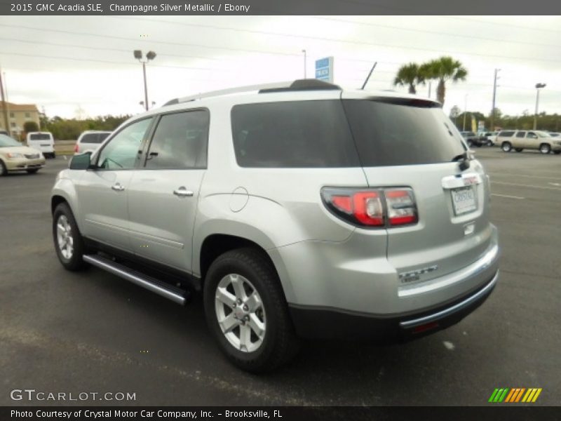 Champagne Silver Metallic / Ebony 2015 GMC Acadia SLE