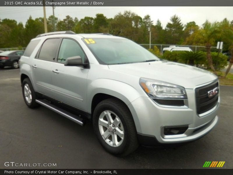 Champagne Silver Metallic / Ebony 2015 GMC Acadia SLE