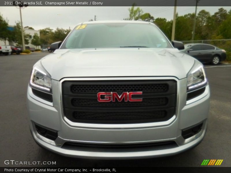 Champagne Silver Metallic / Ebony 2015 GMC Acadia SLE